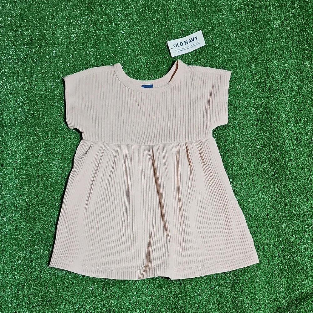 Old Navy Blush Ribbed Baby Girl Dress